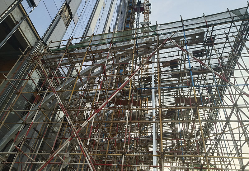 安徽安庆百悦中心入口-大雨棚装饰工程