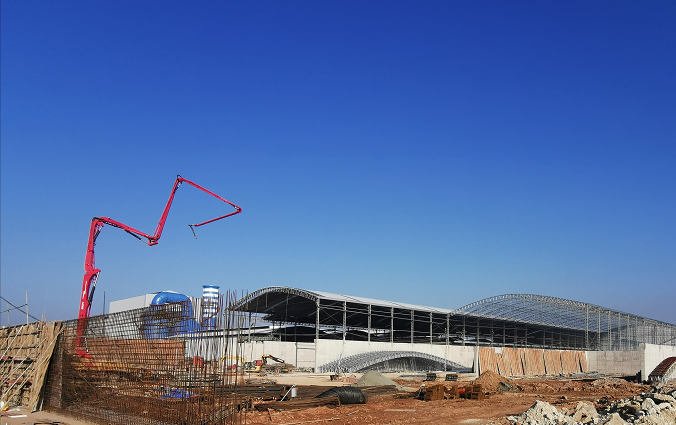 广东宏胜陶瓷有限公司-原料车间土建、钢构棚面工程