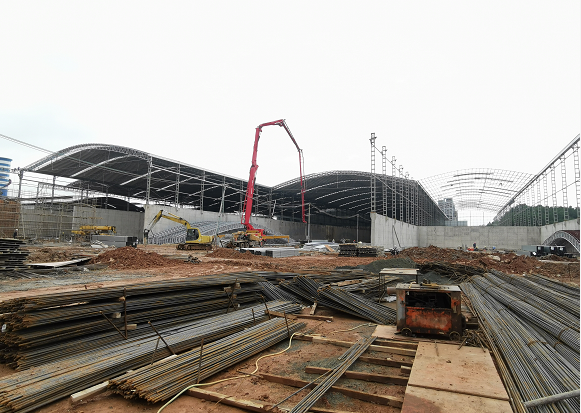 广东宏胜陶瓷有限公司-原料车间土建、钢构棚面工程