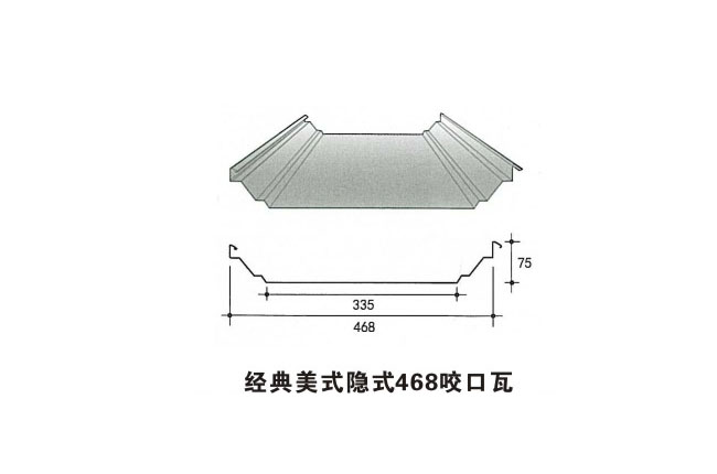 经典美式隐式咬口瓦